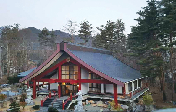 재일본 태고종 총본산 금강사의 모습.