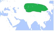 기원전 250년경 흉노의 최대 강역.