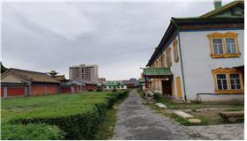 몽골불교 최고위 직인 복드 칸(왕)이 여름 궁전으로 사용했던 복드 칸 박물관 전경.