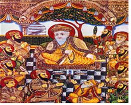 바라나시 갠지스 강 축제에 참가하고서 영감을 얻어 시크교를 창시한 그루 아낙(Guru Nanak 1469∼1539).