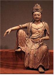 1025년경 중국(북송)에서 제작된 관세음보살 목상