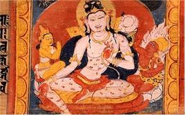 12세기 인도에서 산스크리트 경전에 그려진 삽화:아바로키테스바라.