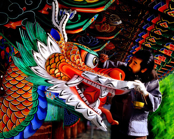 이사 선암 스님의 작품 '용안(서울 봉원사).