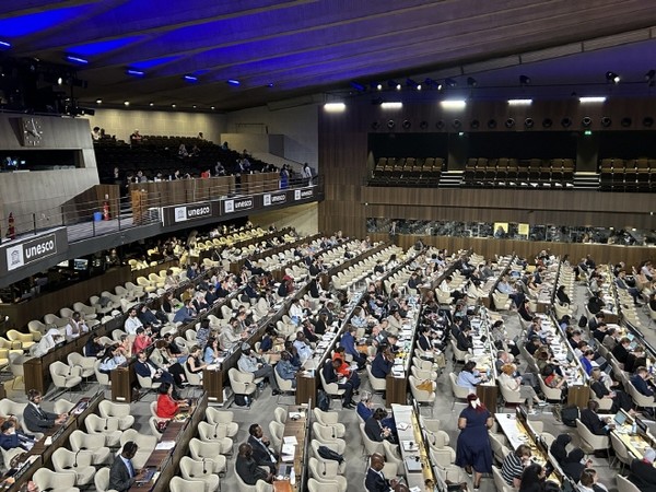 제47차 유네스코 세계문화유산위원회 회의 장면.