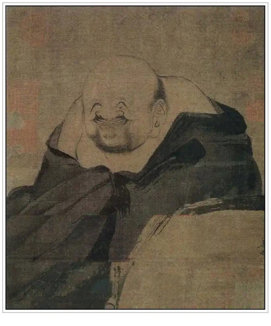 양해, 포대 화상도, 견본(绢本;비단바탕) ,31.3x24cm. 상해박물관 소장.